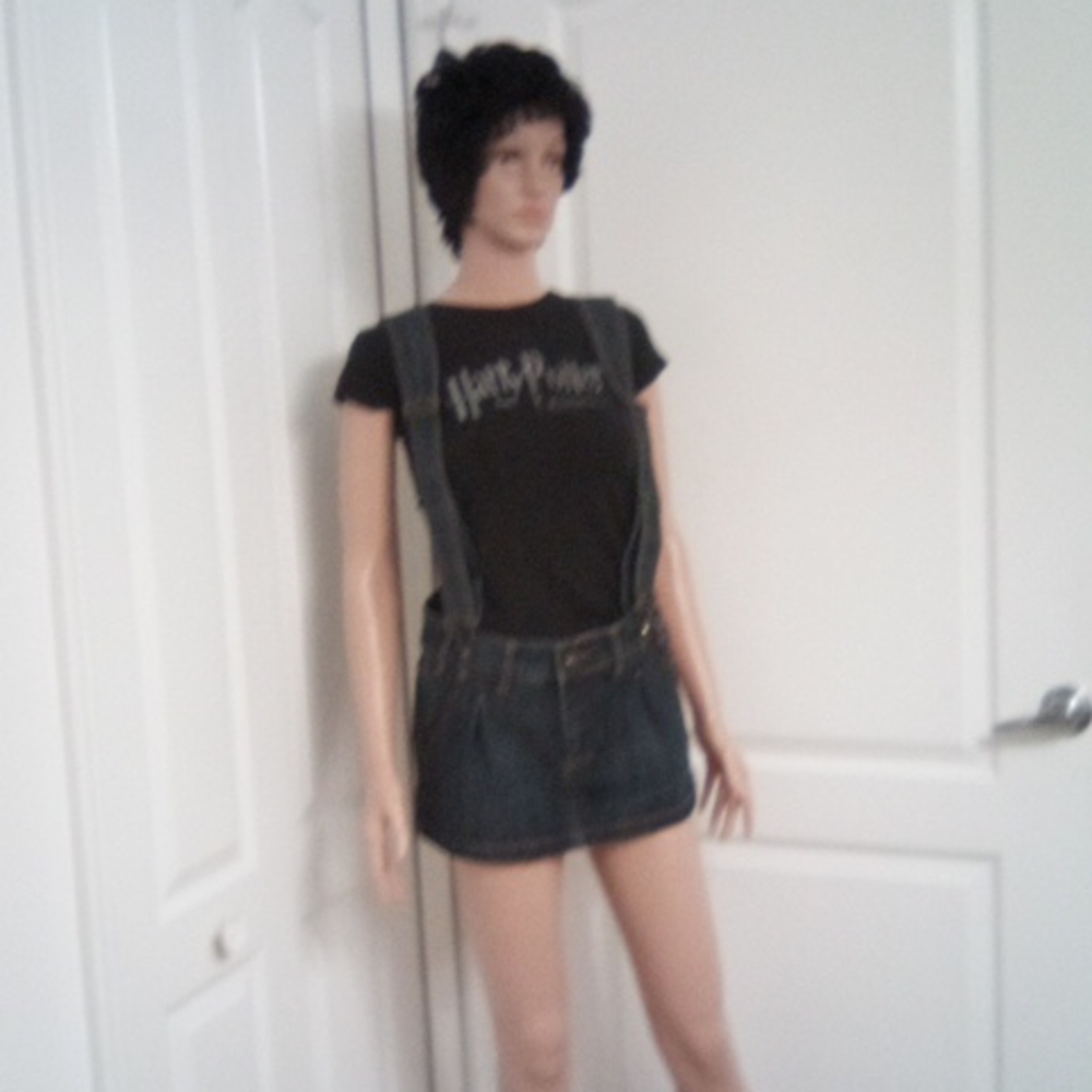 Stretch Overalls Short Skirt size 9 by refuge